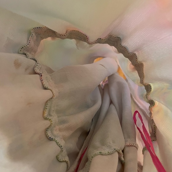 Tropical Colorful Strappy High Low Angie Dress | Floral Pattern Wedding Summer - Picture 11 of 12